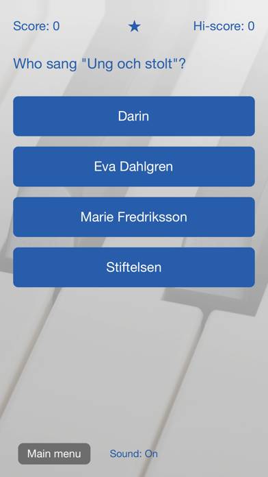 Who Sang the Song? (Swedish) App screenshot #1