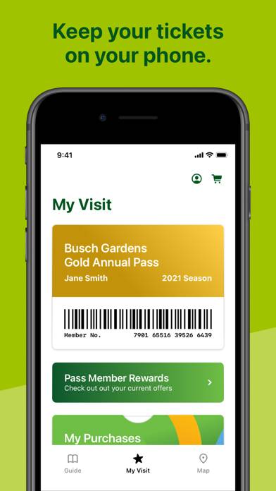 Busch Gardens App screenshot