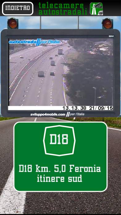 Video Telecamere strade ed autostrade immagine dello schermo