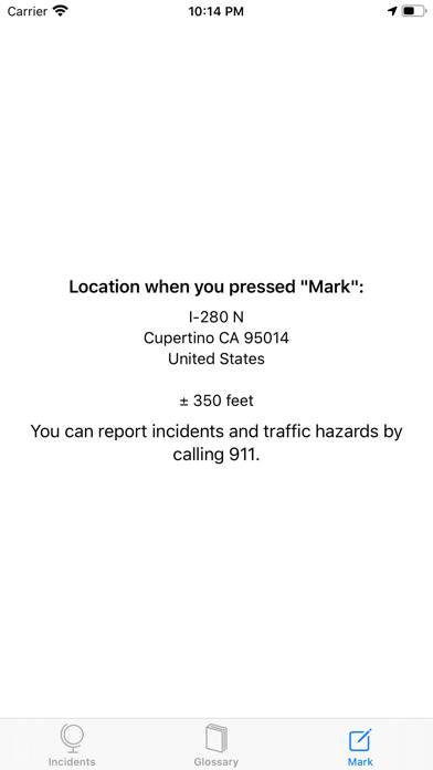 CHP Incidents App screenshot