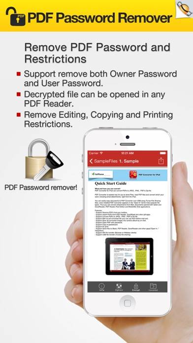 PDF Password Remover Captura de pantalla de la aplicación #1