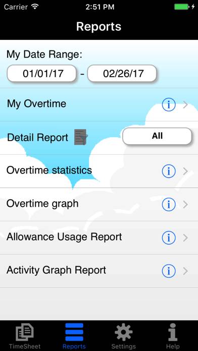 My Overtime (MO) Captura de pantalla de la aplicación #3