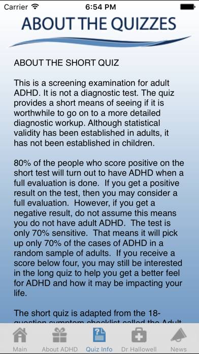 ADHD Quiz Capture d'écran de l'application #4