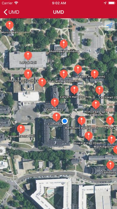 Campus Maps App screenshot