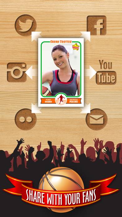 Basketball Card Maker (Ad Free) App screenshot