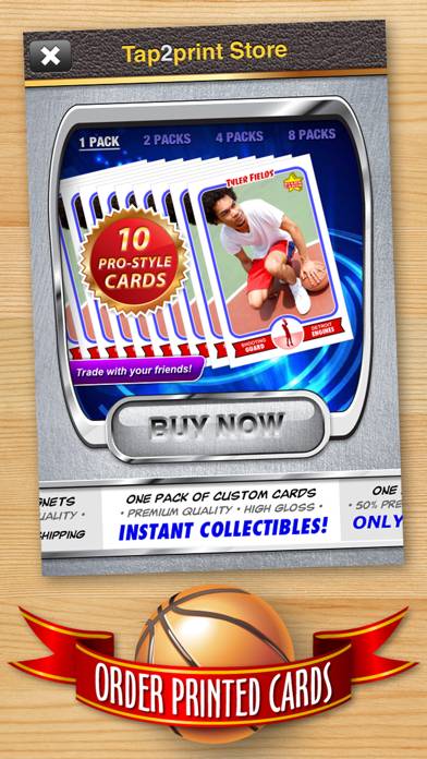 Basketball Card Maker (Ad Free) App screenshot