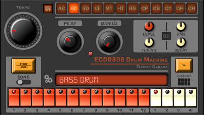 EGDR808 Drum Machine HD Capture d'écran de l'application #2