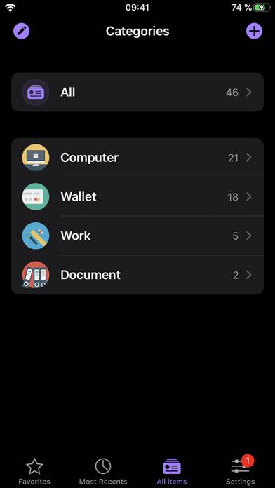 OneSafe password manager Captura de pantalla de la aplicación #2
