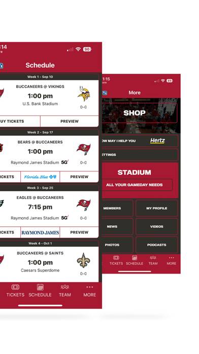 Tampa Bay Buccaneers Official screenshot #3
