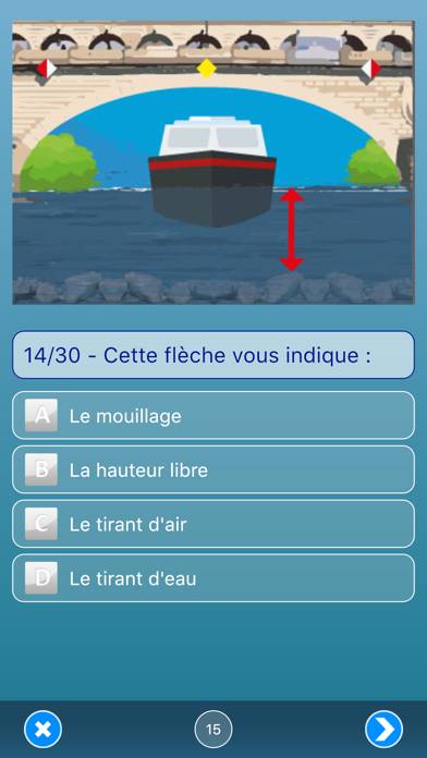 Permis bateau fluvial App screenshot