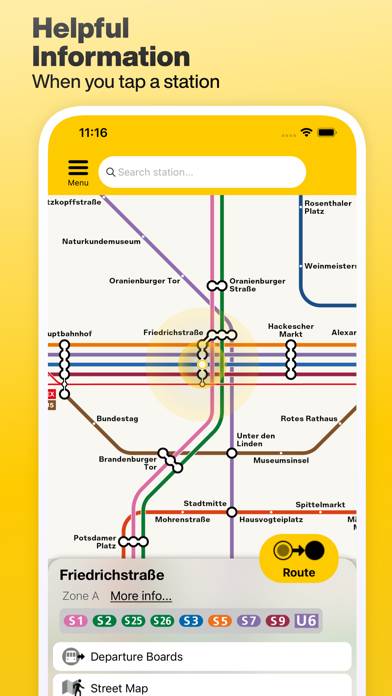 Berlin Subway: S & U-Bahn map App screenshot #4