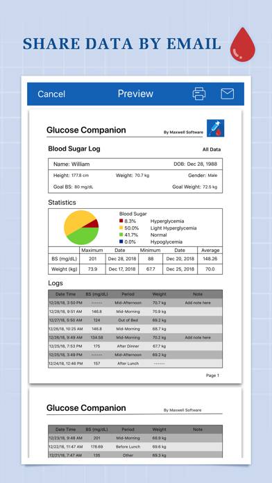 Glucose Companion Pro Capture d'écran de l'application #5