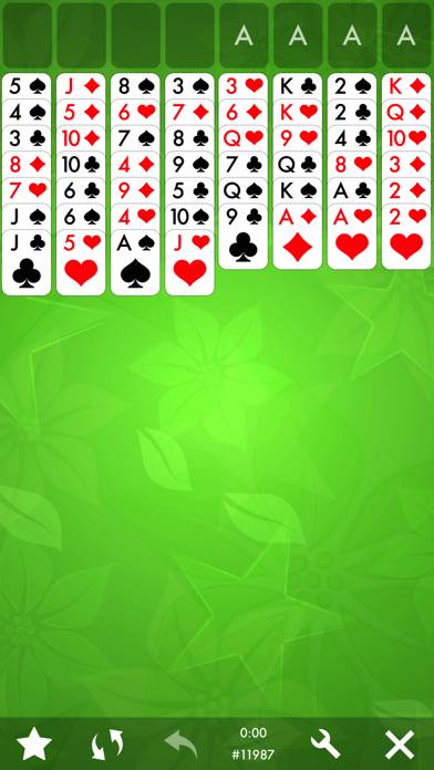 FreeCell Solitaire Card Game. App screenshot #1