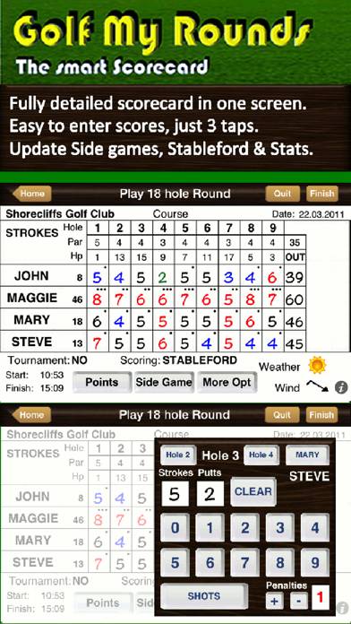 Golf My Rounds Captura de pantalla de la aplicación #3
