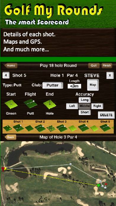 Golf My Rounds Captura de pantalla de la aplicación #5