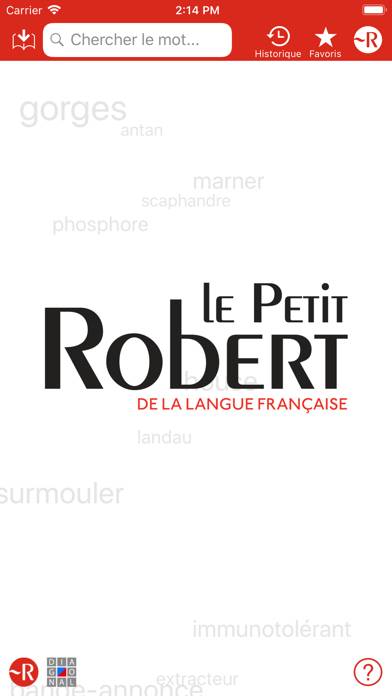 Dictionnaire Le Petit Robert App screenshot #1