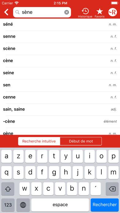 Dictionnaire Le Petit Robert App screenshot #2