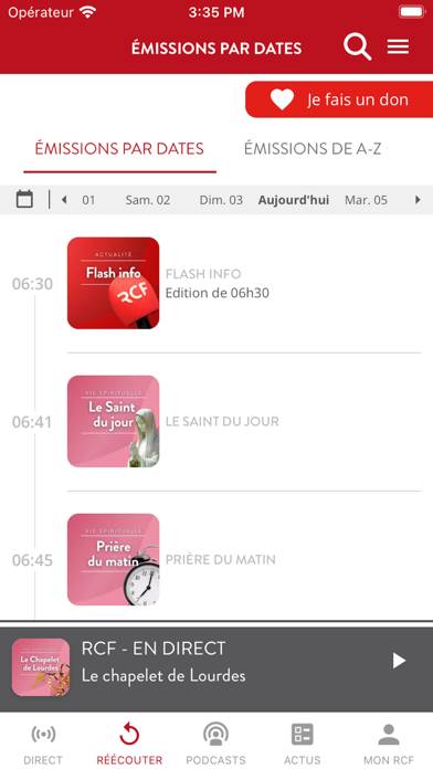RCF Notre Dame Capture d'écran de l'application