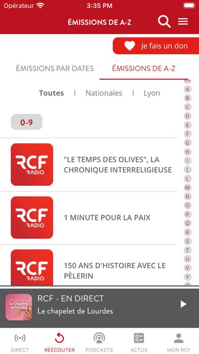 RCF Notre Dame Capture d'écran de l'application