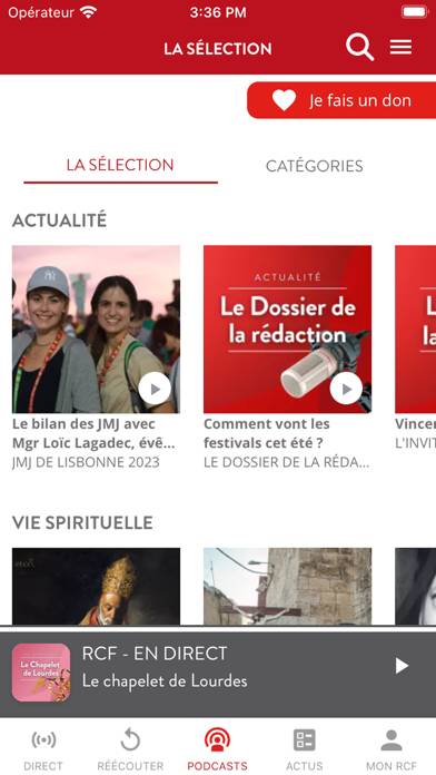 RCF Notre Dame Capture d'écran de l'application