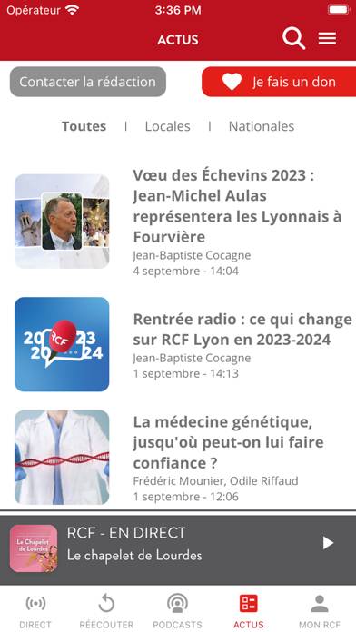 RCF Notre Dame Capture d'écran de l'application