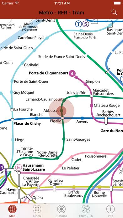 Paris By Metro App-Screenshot #1