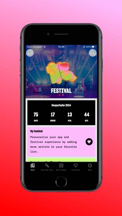 Reeperbahn Festival App-Screenshot