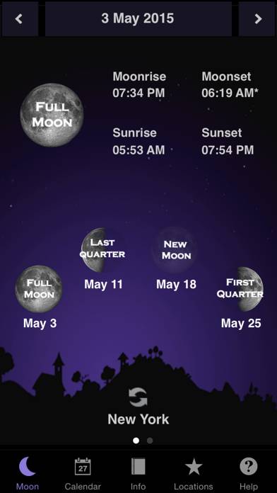 Moon Calendar App screenshot #1