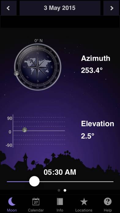 Moon Calendar App screenshot #3