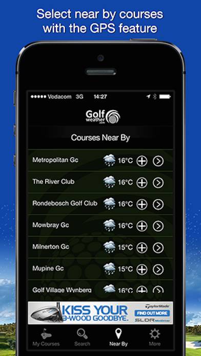 Golfweather.com App skärmdump