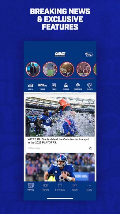 New York Giants App screenshot