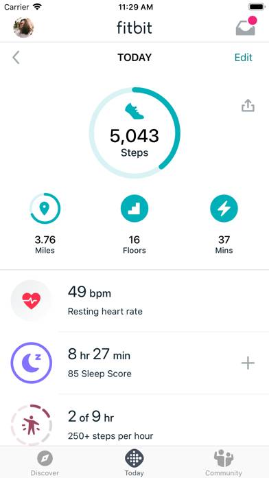 Fitbit: Health & Fitness Captura de pantalla de la aplicación #1