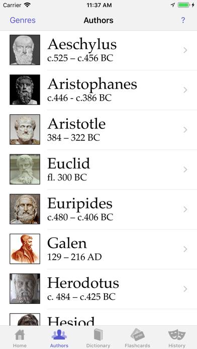 Ancient Greek App screenshot