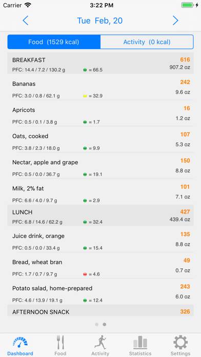 Noco Calories App screenshot #2