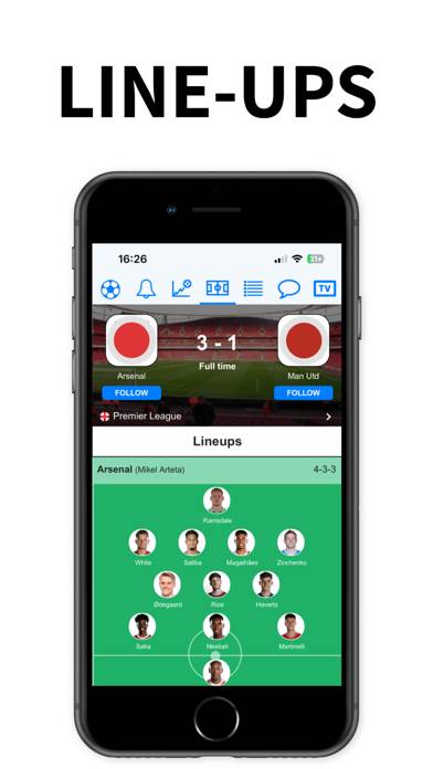 Soccer Scores Schermata dell'app #3