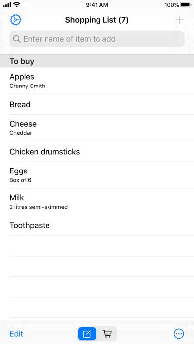 Easy Shopping List App screenshot #1