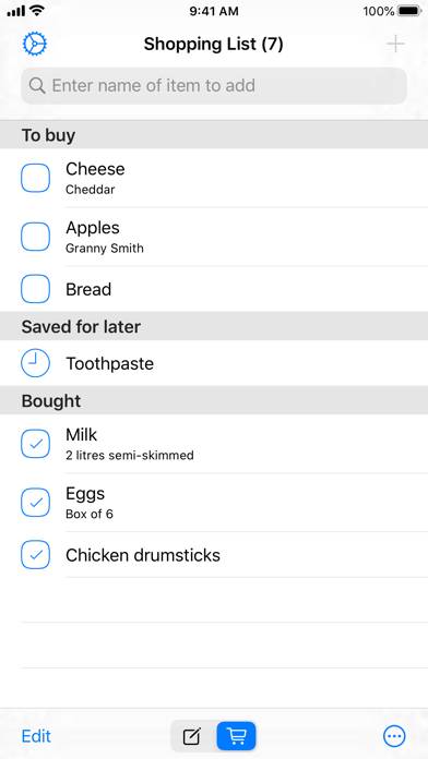 Easy Shopping List App skärmdump #4