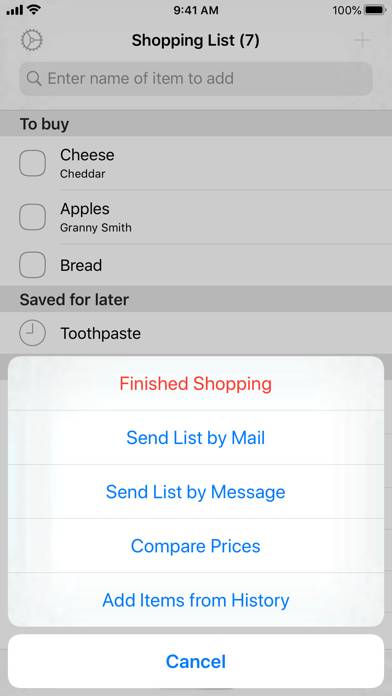 Easy Shopping List App skärmdump #5