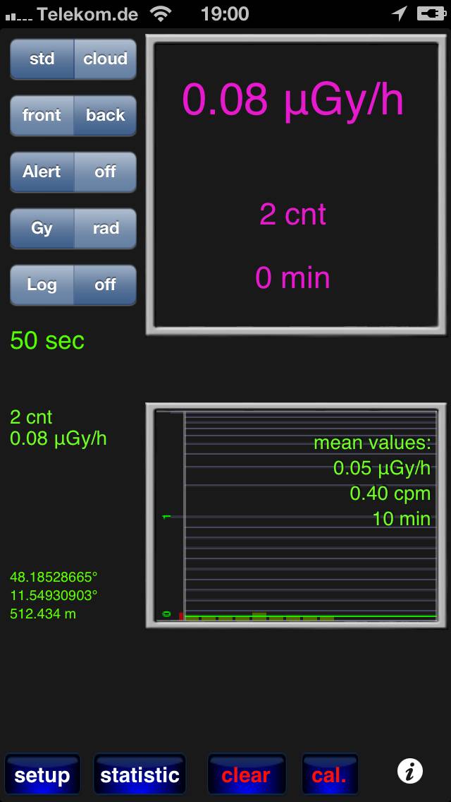 RadioactivityCounter App-Screenshot #2