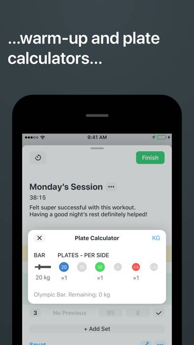 Strong Workout Tracker Gym Log Captura de pantalla de la aplicación #3