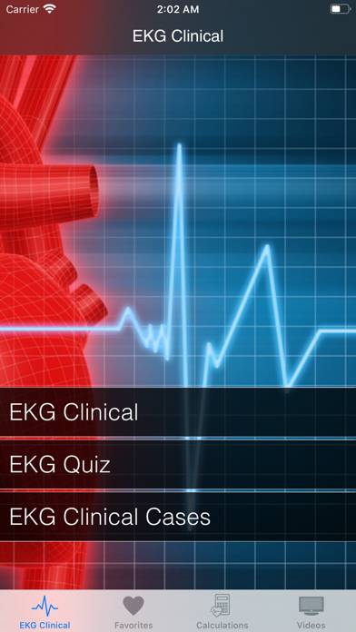 EKG Clinical Captura de pantalla de la aplicación #1