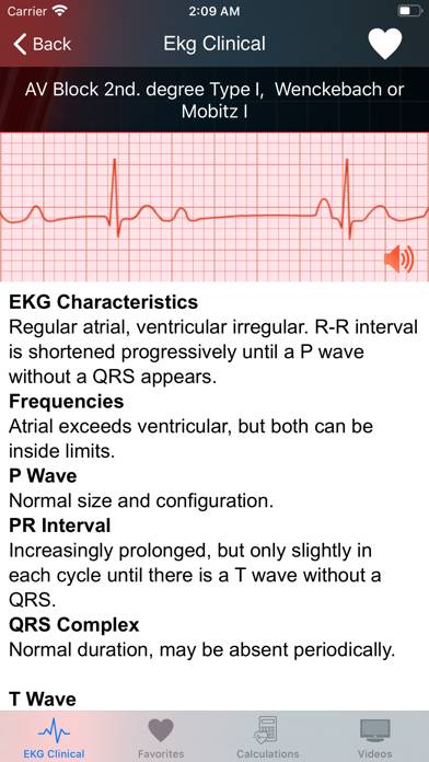 EKG Clinical Captura de pantalla de la aplicación #4