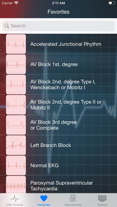 EKG Clinical Captura de pantalla de la aplicación #5