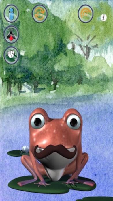 Talking Frog 3D: Funny Baby Cartoon Green Virtual Friend Скриншот приложения #1