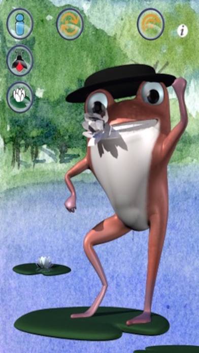 Talking Frog 3D: Funny Baby Cartoon Green Virtual Friend App screenshot #2