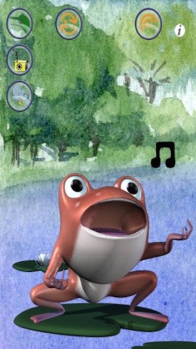 Talking Frog 3D: Funny Baby Cartoon Green Virtual Friend App screenshot #4