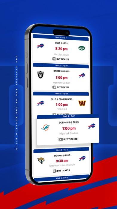 Buffalo Bills Mobile App screenshot #3