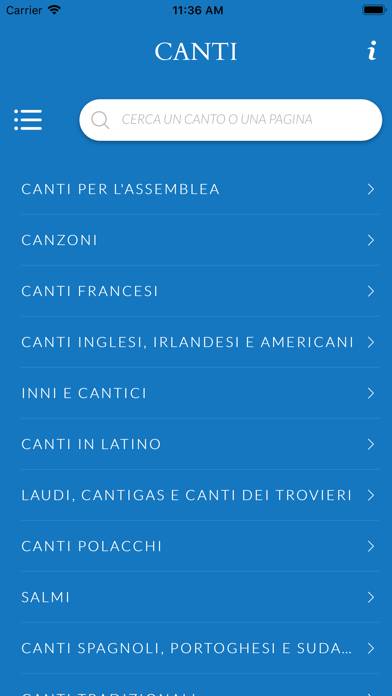 Canti App screenshot #2