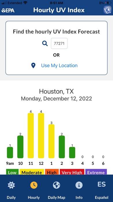 EPA's SunWise UV Index App screenshot #2