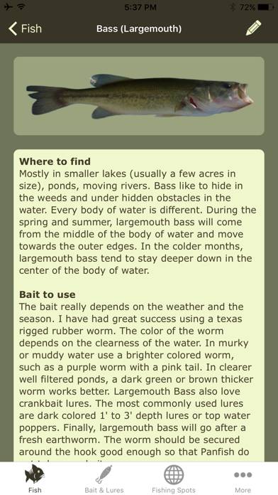 Freshwater Fishing Guide App screenshot #2